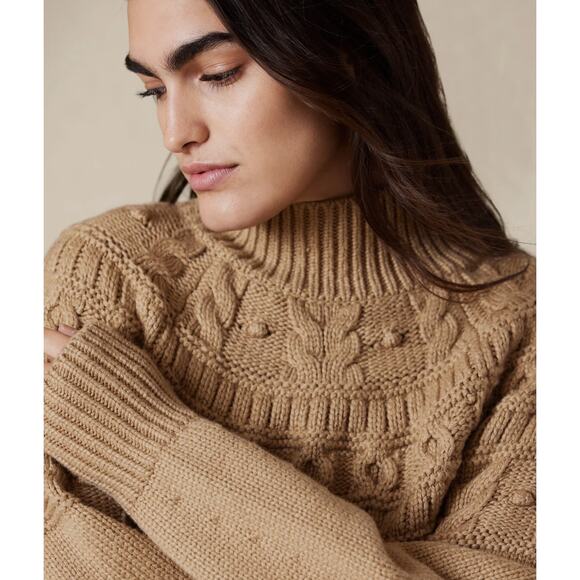 Banana Republic Preppy Couronne Sweater Beige Size Small - Picture 3 of 10